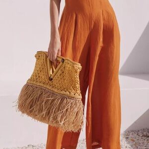 Sensi Studio Netted Beach Basket Bag